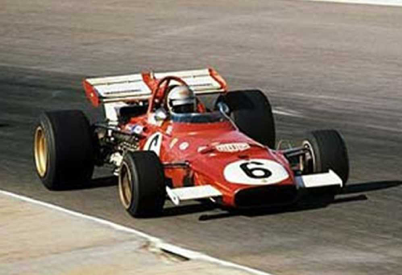 Mario Andretti driving Ferrari 312B in South African GP at Kyalami